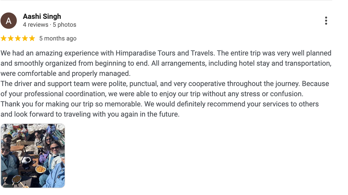 5 Star Google Review