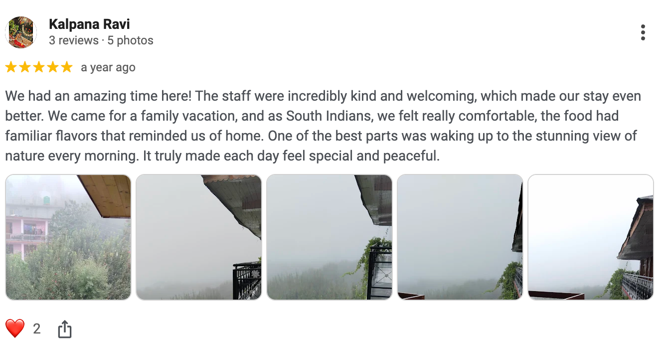 5 Star Google Review