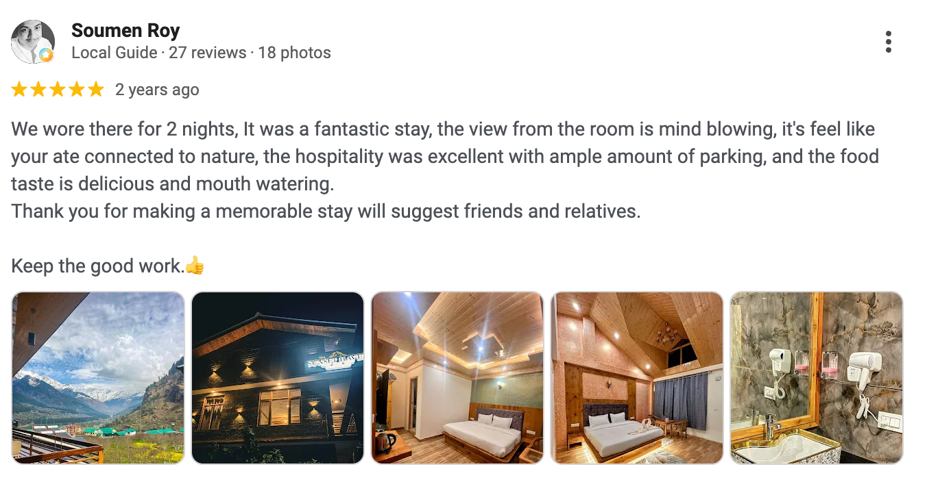 5 Star Google Review